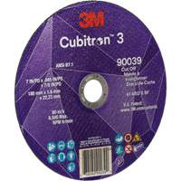 Meule &agrave; tronçonner Cubitron 3, 7" x 0,09", Arbre de 7/8", Type T27, C&eacute;ramique, 8500 Tr/min WestPier