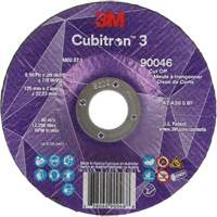 Meule &agrave; tronçonner Cubitron 3, 5" x 0,09", Arbre de 7/8", Type T27, C&eacute;ramique, 12250 Tr/min WestPier