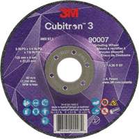 Meule a moyeu d&eacute;port&eacute; Cubitron 3, 5" x 1/4", Arbre 7/8", C&eacute;ramique, Type T27 WestPier