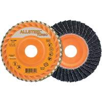 ALLSTEEL™ Turbo Flap Disc, 4-1/2" x 5/8"-11, 40 Grit, Zirconia Alumina NY571 | WestPier