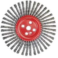 Stringer Bead Knot Wire Brush, 12" Dia., 0.035" Fill, 1" Arbor, Steel WestPier