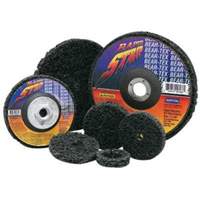 Bear-Tex&reg; Rapid Strip Non-Woven Depressed Center Disc, 4-1/2" Dia., Extra Coarse Grit, Silicon Carbide WestPier