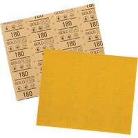 Gold Abrasive Sheet 12545, 9" x 11", 180 Grit, Aluminum Oxide WestPier