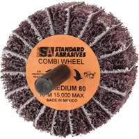 Roue Combi Buff and Blend 898001 Standard Abrasives, 2" dia. x 1" la, Arbre 1/4", Oxyde d'aluminium WestPier