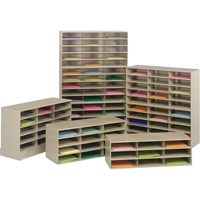 Data Organizers, Stationary, 9 Slots, Steel, 33-3/4" W x 11-5/8" D x 10-3/4" H WestPier
