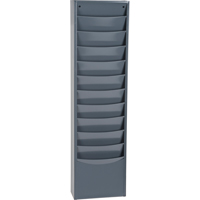 Literature Storage Racks, Stationary, 11 Slots, Steel, 9-3/4" W x 4-1/8" D x 36" H OA161 | WestPier