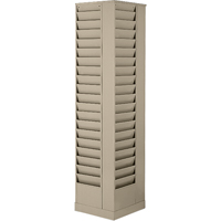 Literature Storage Racks, Rotating, 23 Slots, Steel, 14-1/8" W x 14-1/8" D x 66" H WestPier