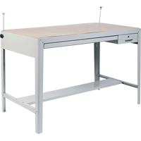 Precision Drafting Table Base, 56-3/8" W x Grey OA912 | WestPier