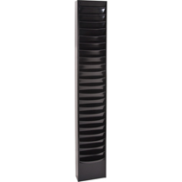 Literature Storage Racks, Stationary, 23 Slots, Steel, 9-3/4" W x 4-1/8" D x 65-1/2" H WestPier
