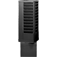 Literature Storage Racks, Rotating, 44 Slots, Steel, 14-1/8" W x 14-1/8" D x 48-1/2" H WestPier