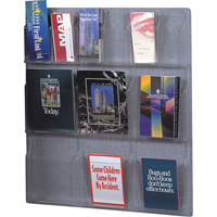 Literature Displays, Wall Mount, 6 Slots, Plastic, 30" W x 34-3/4" D x 34-3/4" H OD303 | WestPier