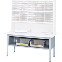 E-z Sort&reg; Mailroom Furniture-sorting Tables With Shelf-base Table With Shelf, 60" W x 28" D x 36" H, Laminate WestPier