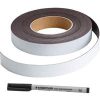 &eacute;tiquette magn&eacute;tique inscriptible, Magn&eacute;tique, 600" lo x 1" la WestPier