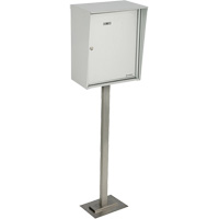 Collecting Boxes, Pedestal -Mounted, 21" x 12-7/8", Aluminum WestPier
