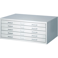 FacilTM Flat File Cabinets, 5 Drawers, 40" W x 26" D x 16-3/8" H OJ915 | WestPier