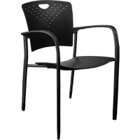 Chaises empilables MaxX StaxX, Polypropyl&egrave;ne, Hauteur 17-1/4", Capacit&eacute; 275 lb, Noir WestPier