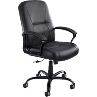 Serenity Big & Tall Chair, Leather, Black, 500 lbs. Capacity WestPier