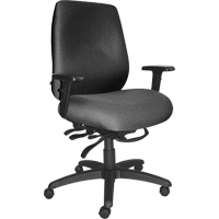 Cierra Heavy Duty Ergonomic Chairs, Fabric, Grey, 400 lbs. Capacity WestPier