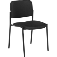Armless Stacking Chairs, Fabric, 32" High, 300 lbs. Capacity, Black OP319 | WestPier