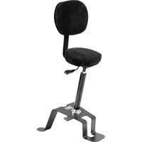 TA 300™ Ergonomic Sit/Stand Welding Chair, Sit/Stand, Adjustable, Fabric Seat, Black/Grey OP496 | WestPier