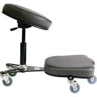 Flex™ Ergonomic Chair, Mobile, Adjustable, Vinyl Seat, Black/Grey OP510 | WestPier
