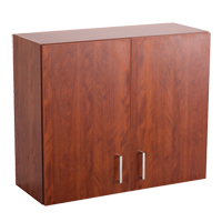 Modular Wall Cabinet, 30" H x 36" W x 15" D, 1 Shelves, Melamine, Mahogany OP746 | WestPier