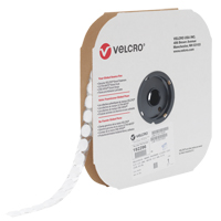 Attache Velcoin, Boucle, 3/4" dia., Adh&eacute;sif, Blanc WestPier