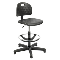Soft Tough™ Stool, Stationary, Adjustable, 29" - 49", Polyurethane Seat, Black OP876 | WestPier