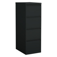 Vertical Filing Cabinet, Steel, 4 Drawers, 18-1/7" W x 25" D x 52" H, Black OP915 | WestPier