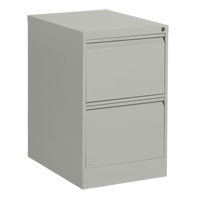 Vertical Filing Cabinet, Steel, 2 Drawers, 18-1/7" W x 25" D x 29" H, Grey OP917 | WestPier