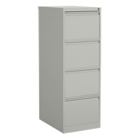 Vertical Filing Cabinet, Steel, 4 Drawers, 18-1/7" W x 25" D x 52" H, Grey OP919 | WestPier