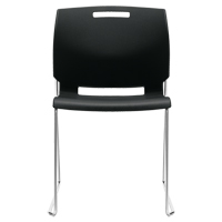 Chair, Plastic, 32-1/2" High, 300 lbs. Capacity, Black OP933 | WestPier
