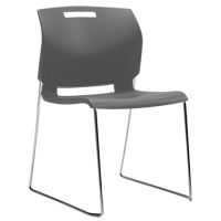 Chair, Plastic, 32-1/2" High, 300 lbs. Capacity, Grey OP935 | WestPier