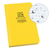 Bound Book, Hard Cover, Yellow, 160 Pages, 4-5/8" W x 7-1/4" L OQ360 | WestPier