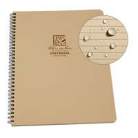 Side-Spiral Notebook, Soft Cover, Tan, 64 Pages, 4-5/8" W x 7" L OQ411 | WestPier