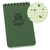 Carnet de notes de poche &agrave; spirale, Couverture souple, Vert, 100 Pages, 3" , 5"  WestPier