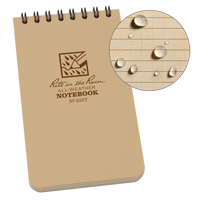 Carnet de notes de poche &agrave; spirale, Couverture souple, Havane, 100 Pages, 3" , 5"  WestPier