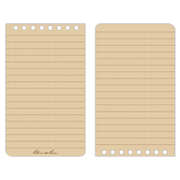 Carnet de notes de poche &agrave; spirale, Couverture souple, Havane, 100 Pages, 3" , 5"  WestPier