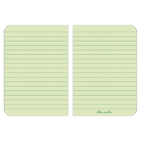 Memo Book, Soft Cover, Green, 112 Pages, 3-1/2" W x 5" L OQ416 | WestPier