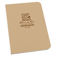 Memo Book, Soft Cover, Tan, 112 Pages, 3-1/2" W x 5" L OQ417 | WestPier