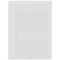 Top-Spiral Pad, Soft Cover, White, 35 Pages, 8-1/2" W x 11-7/8" L OQ500 | WestPier