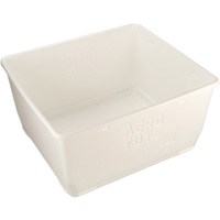 Food Storage Container, Plastic, 108 gal. Capacity, White WestPier