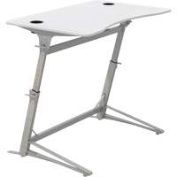 Verve™ Height Adjustable Stand-Up Desk, Stand-Alone Desk, 42" H x 47-1/4" W x 31-3/4" D, White OQ706 | WestPier