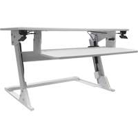 Goya™ Sit-Stand Workstation, Desktop Unit, 21" H x 35-2/5" W x 24" D, White OQ728 | WestPier