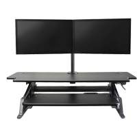 Goya™ Sit-Stand Workstation, Desktop Unit, 20" H x 42" W x 16" D, Black OQ762 | WestPier