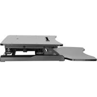 Goya™ Sit-Stand Workstation, Desktop Unit, 22" H x 31-1/2" W x 24" D, Black OQ763 | WestPier