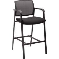 Activ™ Series Barstool Chair, Stationary, Fixed, 58-1/2", Mesh Seat, Black OQ960 | WestPier
