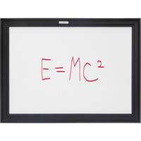 Black MDF Frame Whiteboard, Dry-Erase/Magnetic, 24" W x 18" H WestPier