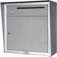 Boîte de collecte, Fixation Mural, 12-3/4" x 16-3/8", 2 portes, Aluminium OR351 | WestPier
