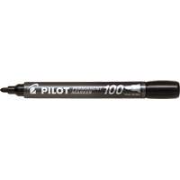 Pilot 100 Permanent Marker, Bullet, Black OR455 | WestPier